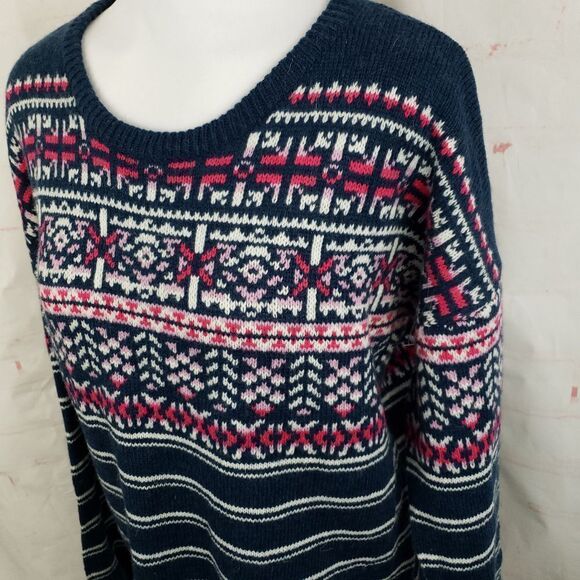 Le Tigre Fair Isle sweater Wool blend large - Picture 2 of 7